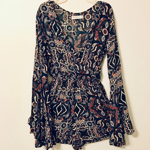 Boho Print Romper - Picture 4 of 5